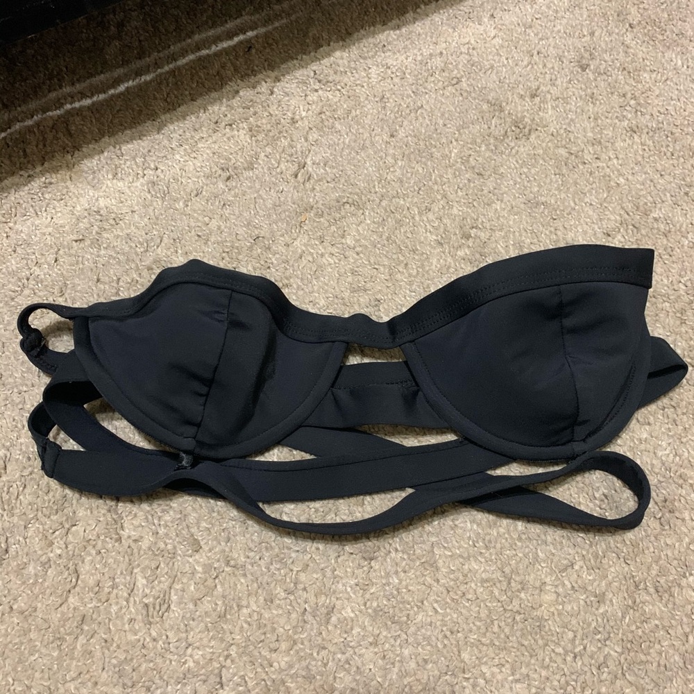 I’m selling a black Chromat bathing suit top.